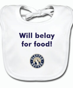 Baby Bib – Will belay for food!