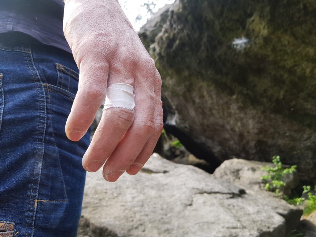 Finger tape for climbers