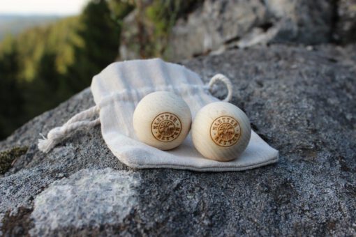 Massagekugeln-Set aus Buche – Bild 5