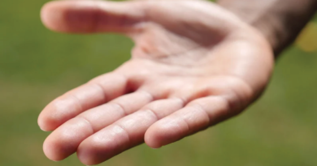 sweaty palms