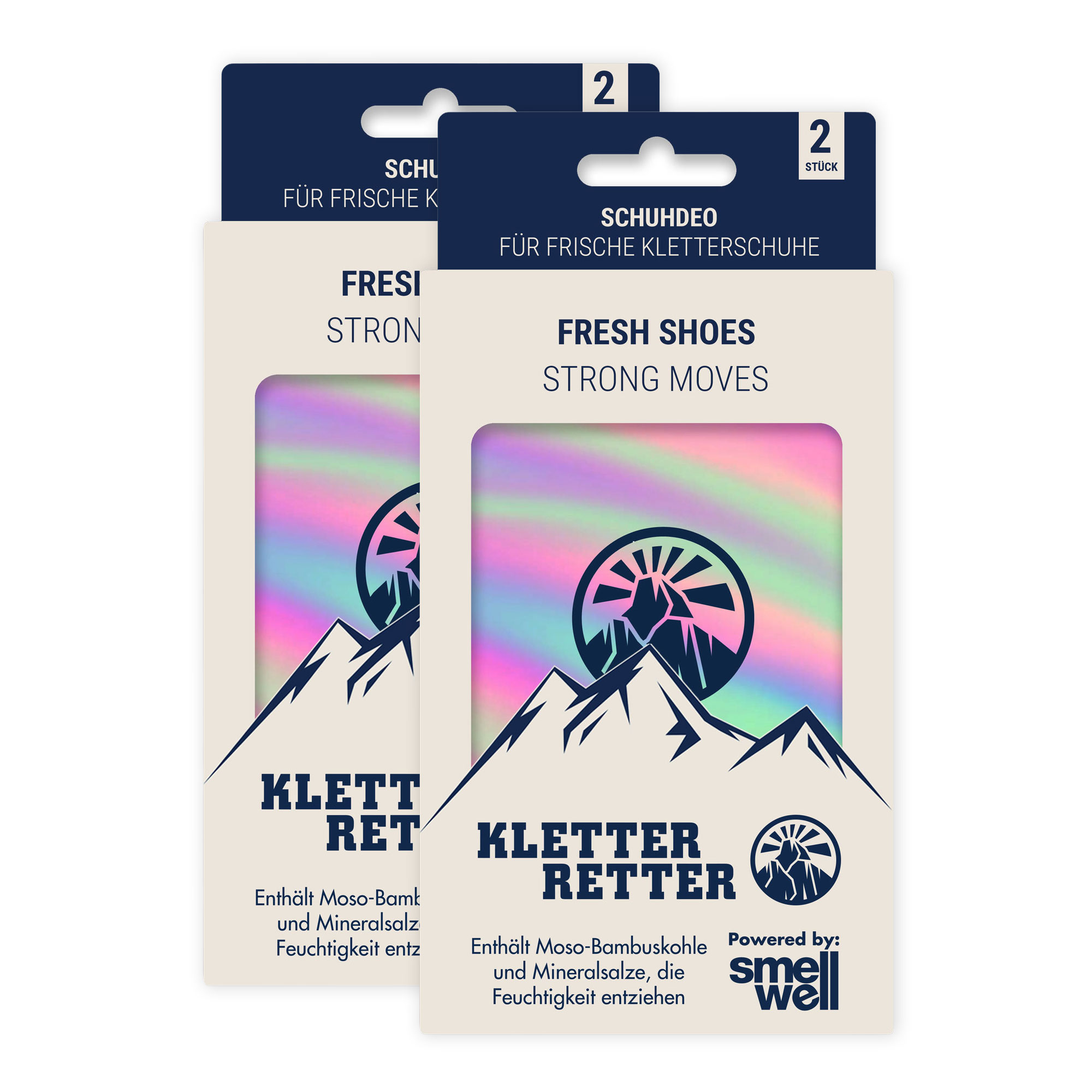 KletterRetter Schuhdeo 2er Packung Rainbow