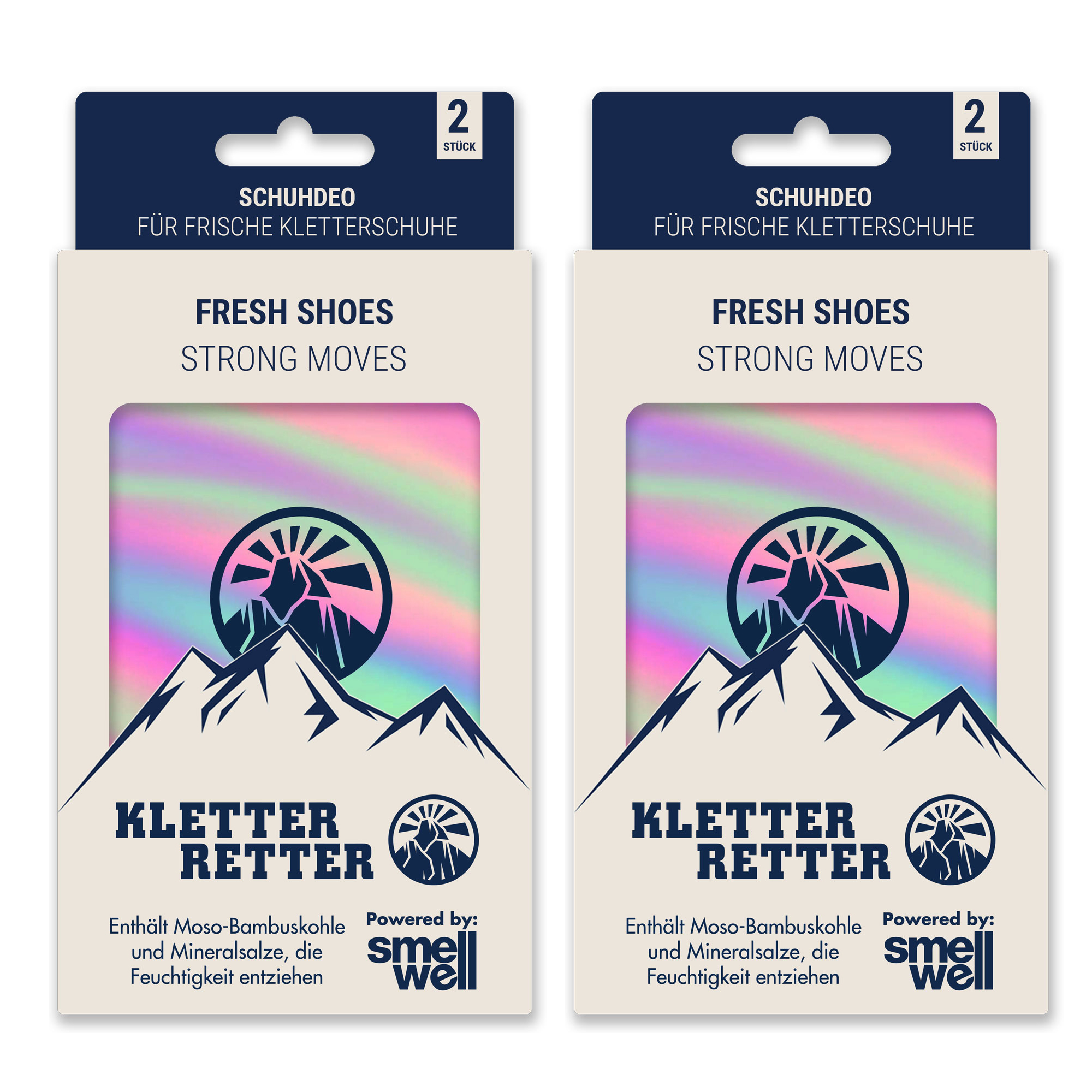 KletterRetter Schuhdeo 2er Packung Rainbow